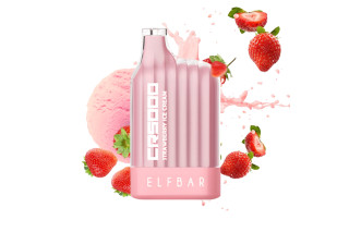 Elf Bar CR 5000 Strawberry ice cream (Полуничне морозиво)