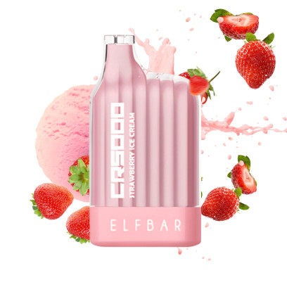 Elf Bar CR 5000 Strawberry ice cream (Полуничне морозиво)