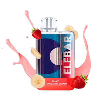 Elf Bar TE 6000 Strawberry banana (Клубника банан)