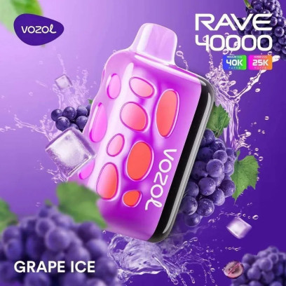 Vozol Rave 40000 Grape ice (Виноградний лід)