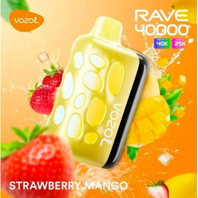 Vozol Rave 40000 Strawberry Mango (Клубника Манго)