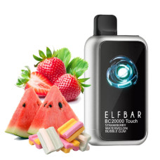 Elf Bar BC 20000 touch Strawberry watermelon bubble gum (Полунично-кавунова жуйка)