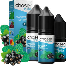 Рідина Chaser for Pods Plus Salt Чорна смородина Ментол 3% 10 мл