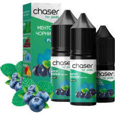 Рідина Chaser for Pods Plus Salt Ментол Чорниця 3% 10 мл