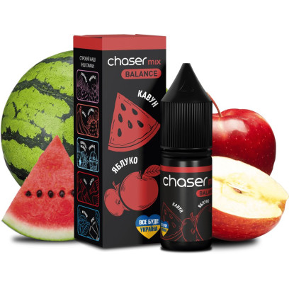 Рідина Chaser Mix Salt Salt Balance Watermelon Apple (Кавун Яблуко) 5% 10 мл