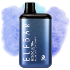 Elf Bar BC5000 Ultra 5% Blue Cotton Candy (Чорнична Цукрова Вата) Original