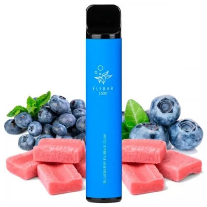 Elf Bar 1500 Classic 5% Blueberry Bubble Gum (Черничная жвачка) Original