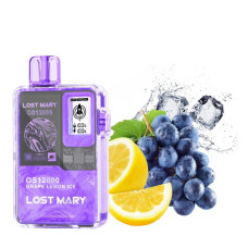 Lost Mary OS 12000 Grape Lemon Ice (Виноград Лимон з льодом)