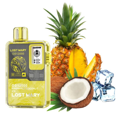 Lost Mary OS 12000 Pineapple Coconut Ice (Ананас кокос з льодом)